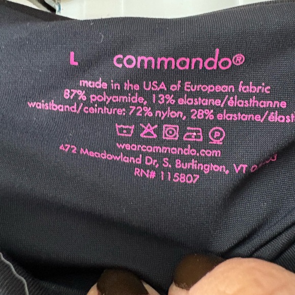 Commando Black Flared Pants Size Large - Picture 4 of 7